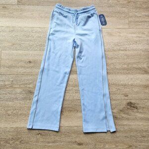 MTA Sport Blue Pants Girls Large 10-12 Wide Leg Nwt Athleisure Lounge